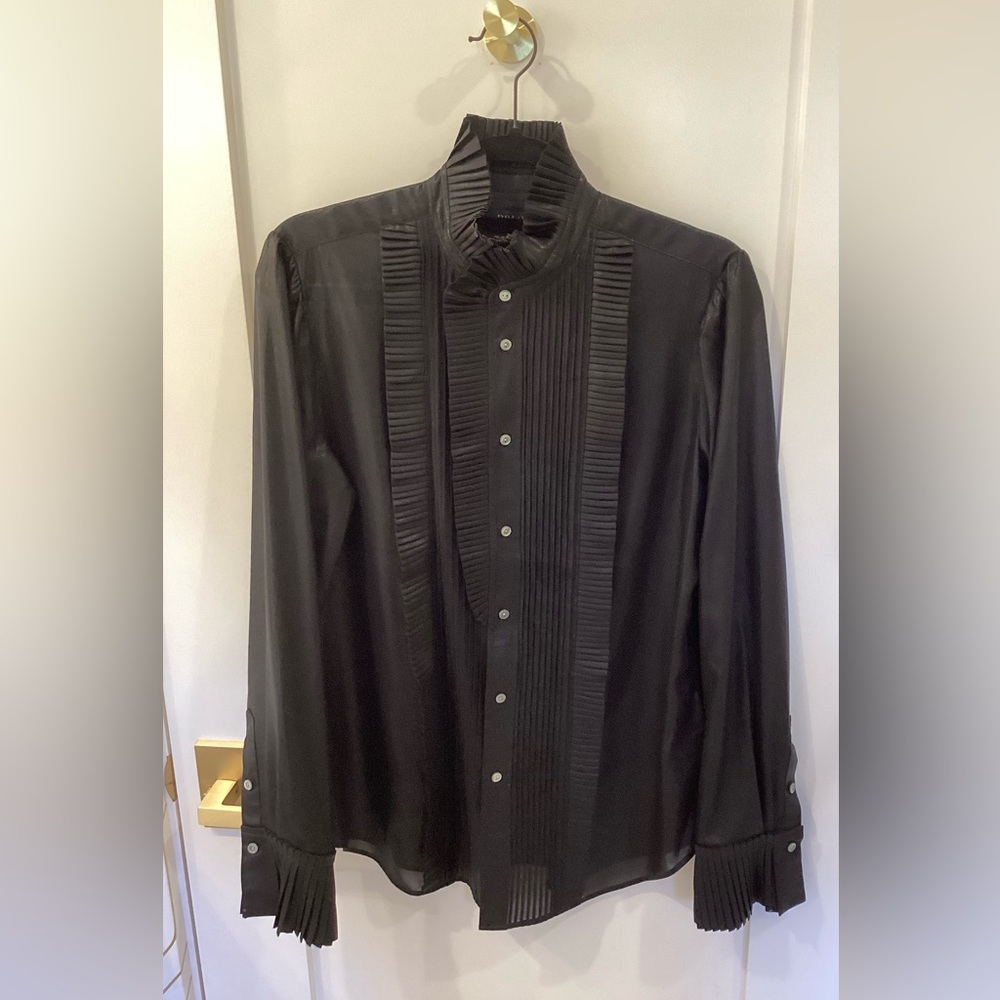 Ralph Lauren Polo Black Shimmery Blouse in Size 8.